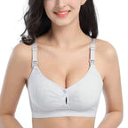 Double-Button Nursing Bra, Wire-Free Postpartum Support