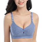 Double-Button Nursing Bra, Wire-Free Postpartum Support